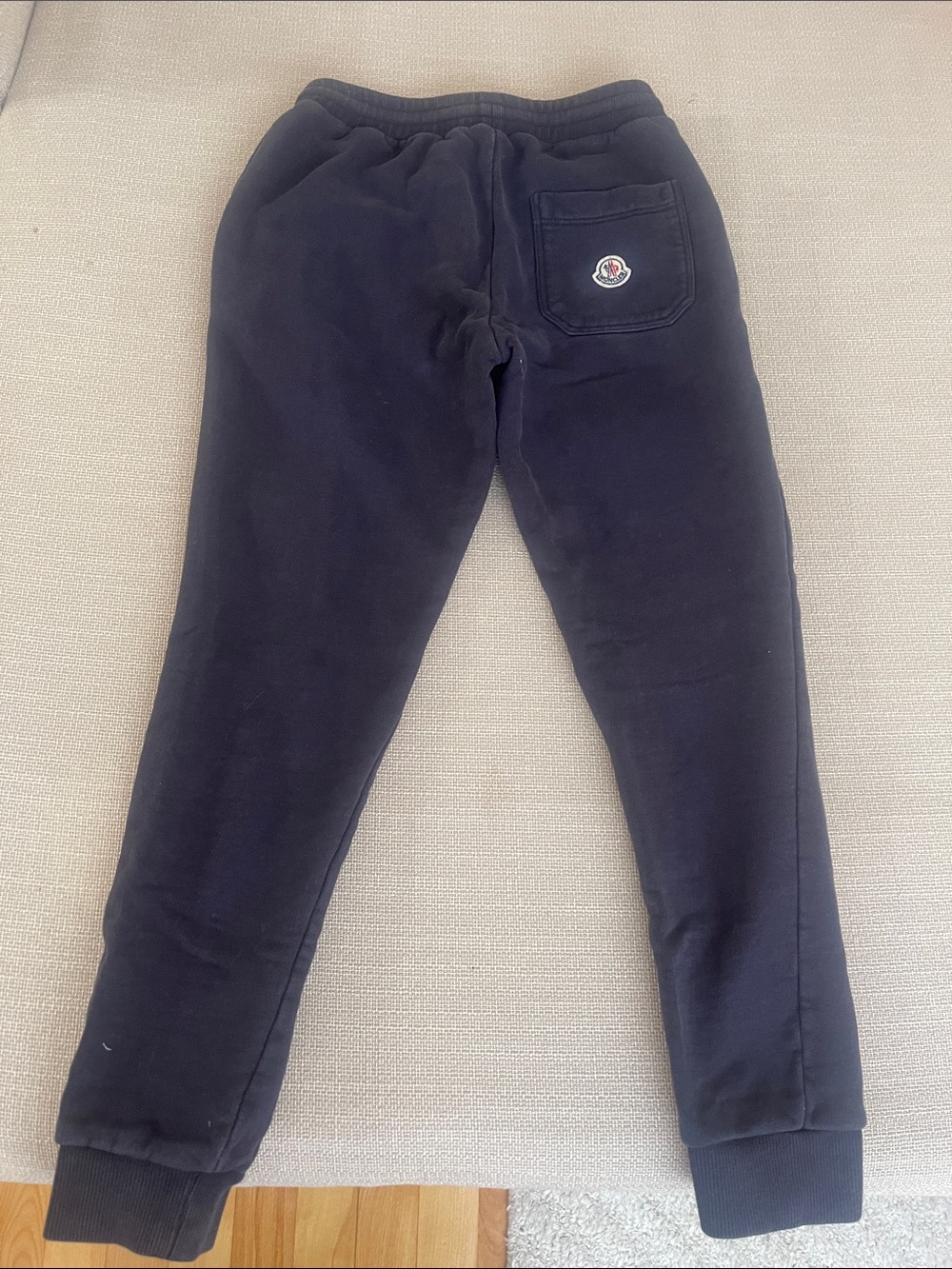 Moncler Black Logo Back-Patch Jogger Sweatpants